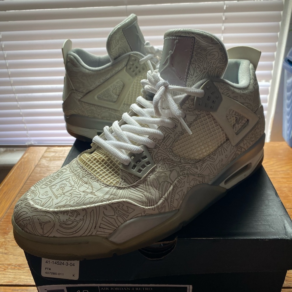 Size 13 Jordan Retro 4 30th Anniversary Laser
